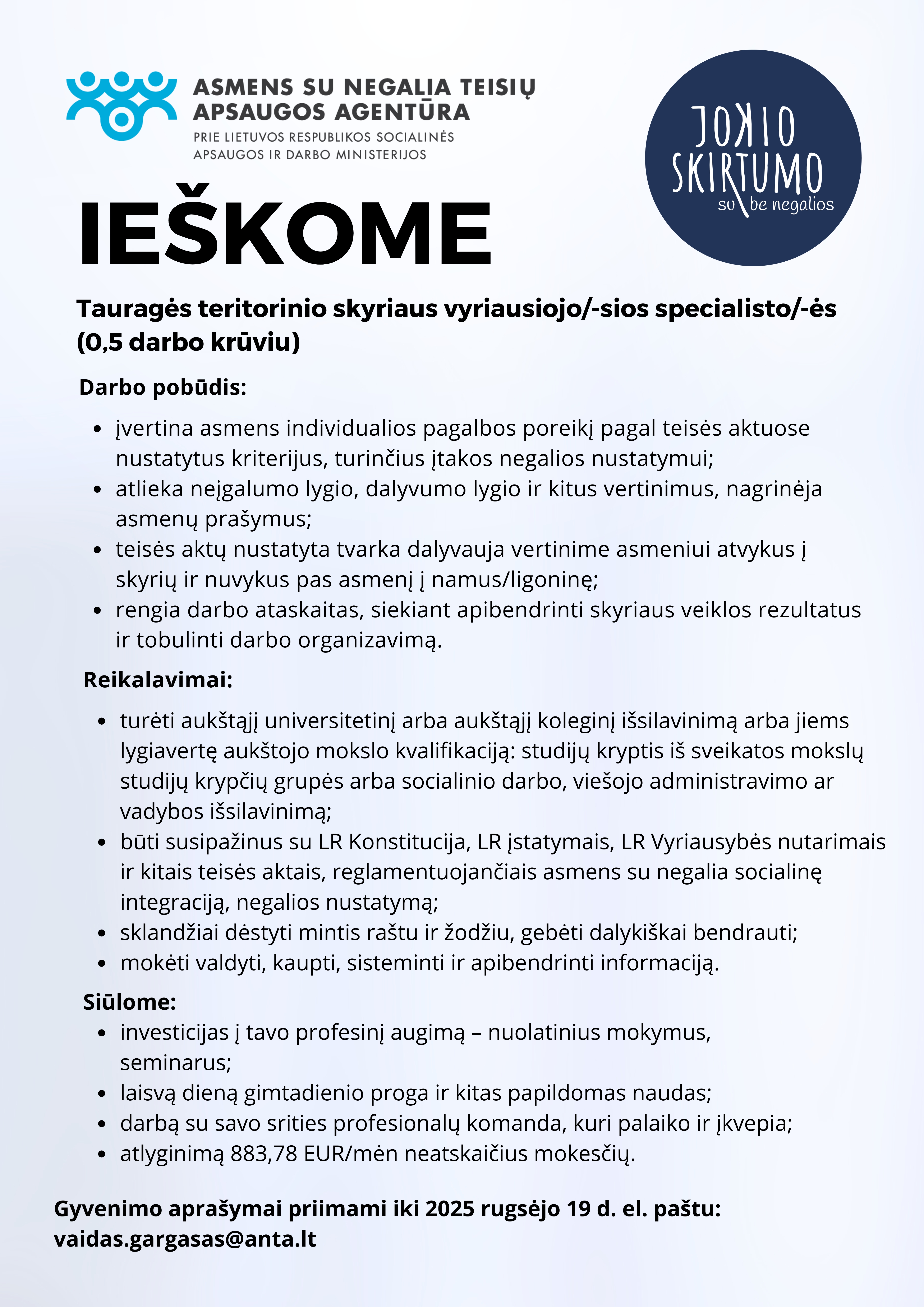 Tauragės TS vyr.spec. 0.5 etatu darbo skelbimas.jpg
